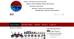 Desktop Screenshot of boyeracademy.com